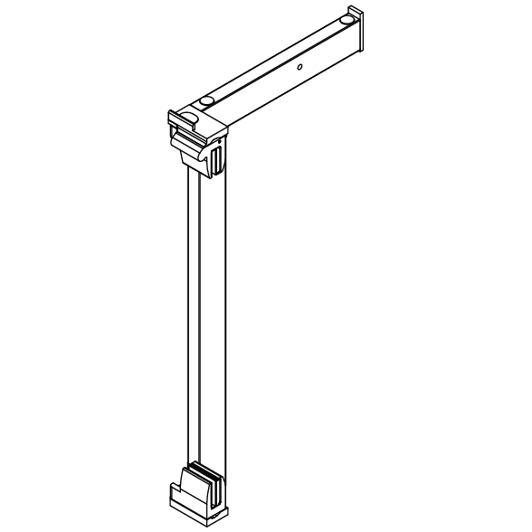 Cube 4, Systemtür, Stütze vorne links