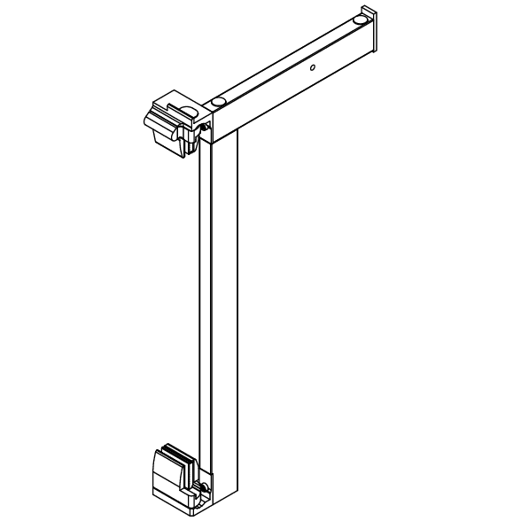 Cube 4, Systemtür, Stütze vorne rechts