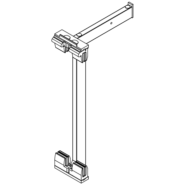 Cube 4, Systemtür, Stütze vorne Mitte