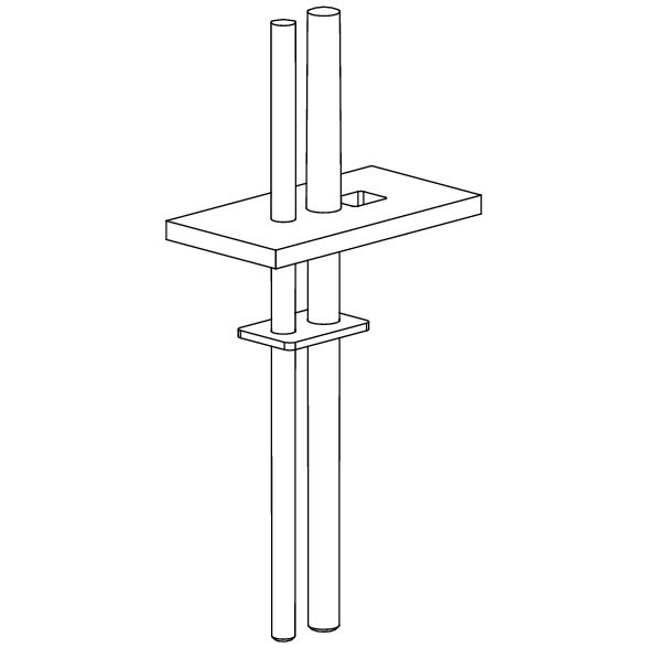 Stützenbefestigunug